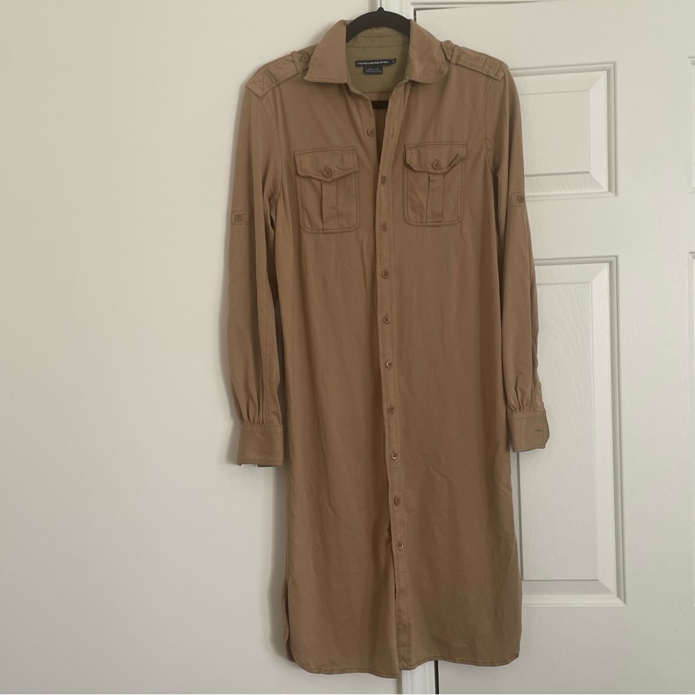 Ralph Lauren Sport Made in Peru 100 % Cotton Long Sleeve Dress Size S